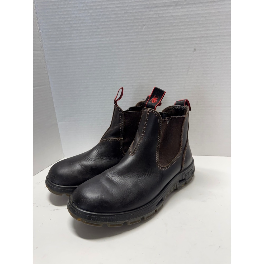 Redback Bobcat UBBK Dark Brown Leather Chelsea Work Boots Australia AU 9 US 10